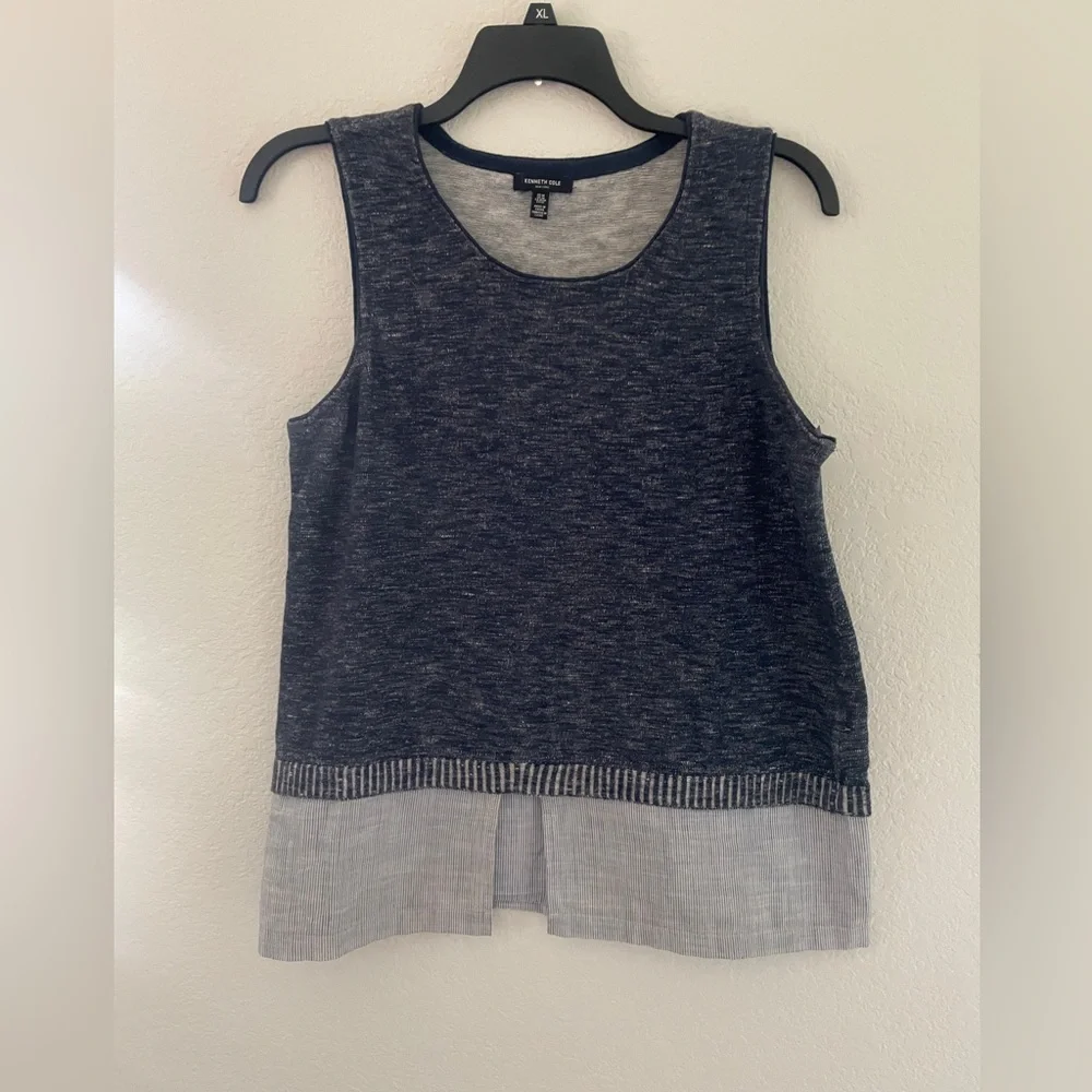 Kenneth Cole woman’s blue tank top size medium - Picture 1 of 4
